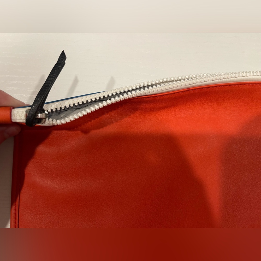 Salvatore Ferragamo Blue Cosmetic Bag with Red Trim - Picture 9 of 10
